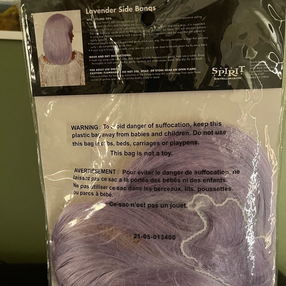 Lavender side bangs wig - Picture 2 of 2